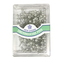 쏘잉스타 NEW CROWN 시침핀 실크핀 볼칼라핀 진주핀 진주시침핀 칼라핀 (small case), 진주백색핀