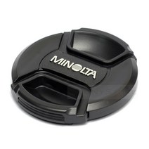 국산 미놀타 로고 스냅온 렌즈캡 52mm/호환품 - 필터구경 52mm 렌즈캡용 앞캡/미놀타 52mm 캡/52캡/미놀타 렌즈캡, 블랙, 1개