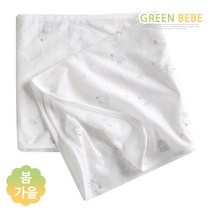 그린베베 여름용 신생아용 파티베어 쟈가드 속싸개