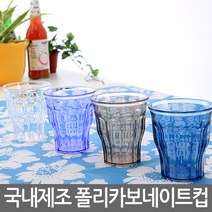 국산 업소용 4온스 안전한 PC컵 원형물컵 대량주문, 01_7온스_다크블루 PC물컵