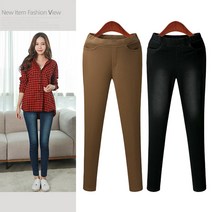 유스타일팜 여성용 PC04 워싱 면스판 포켓데님 팬츠