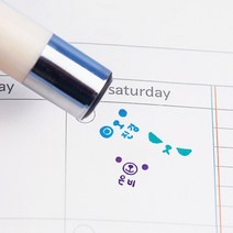 디자인아지트 주문제작 네임스탬프이모티콘 스탬프, 검정