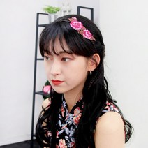핑크캔디 설날 명절 배씨댕기 한복헤어밴드 플로라_배씨댕기