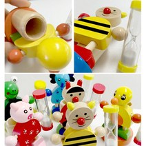 아동용 3분 알리미 모래시계 칫솔꽂이 (BD-566), 1_BD-566 3분알리미 모래시계 칫솔꽂이 B