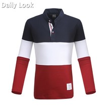 [루찌] 남성용 HT-배색차이나긴팔카라티