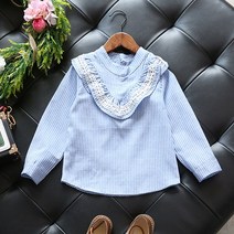 아이하루 V라인 러플레이스 긴팔블라우스