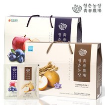 청춘농장 도라지배즙 1박스+푸룬사과즙 1박스 총60포, 도라지배즙 1박스+푸룬사과즙 1박스 60포