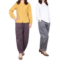 단아한의 봄 가을 여성 생활한복 여자 계량한복 절옷 퓨전 순면 저고리 상의 / 벼리긴팔상의