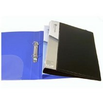 문화)PP 2공O링바인더 A4(공간격8cm/흑색/B440-71), 검정, 1개