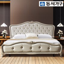 동서가구 레미아 프리미엄 빈티지 엔틱 침대, 내추럴 프레임 + 독립매트리스