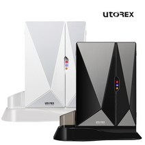 유토렉스 칫솔살균기 스탠드 벽걸이겸용, UTC-70DB(블랙), UTC-70D