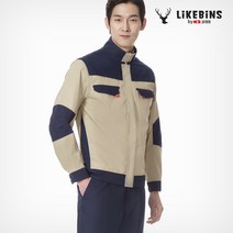 [라이크빈] LB2-159_359 춘추작업복 상/하 베이지, 2XL