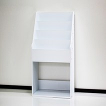 양지가구 전면책꽂이 4단 DIY 책장, 전면책꽂이4단400 백색