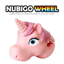 누비고 휠 킥보드 스쿠터 헤드, 유니콘(핑크), 1개