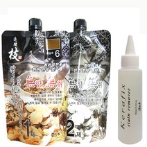 헤어칼라 하수오 저자극 염색약+염색도구 염모제, 흑갈색, 1