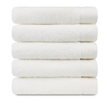 송월타월 몬테스 40수 220g 호텔수건, 화이트(아이보리), 5개