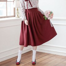 더연주 체리 허리치마 55~100사이즈 생활한복허리치마