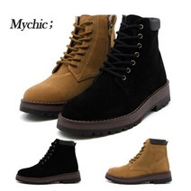 마이시크 에이엔 사이드지퍼 8cm 키높이 남성워커