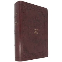 생명의말씀사 가죽성경책 개역개정4판 클래식 명화성경(특대 단본 색인 무지퍼 가죽), 클래식명화성경_특대_일반_버건디