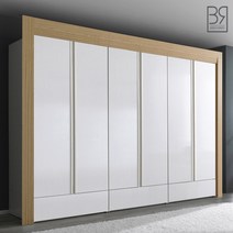 바로방가구 루시아 9자 10자 장롱세트 장농 옷장 키큰장 드레스룸 안방, 9자 세트 루시아 오크화이트