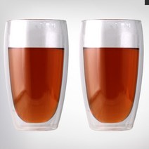 시타 더블월 글라스컵 2P - 420ml, 단품