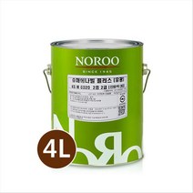 노루페인트 목재 철재용 유성페인트 슈퍼에나멜 플러스(N)진밤색 유광 4L, 4000ml, 1개, 브라운