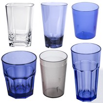 바이굿즈 PC 물컵 안깨지는 업소용 가정용 플라스틱컵, R100청색, 1개
