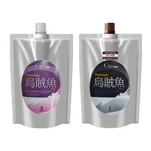오자스 오적어 헤어 칼라크림( 오징어먹물함유 1제 500ml 2제 500ml ), 다크브라운, 1개