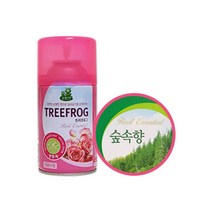 청개구리 자동분사기 향캔 280 ml 숲속향 공기탈취제 실내용탈취제