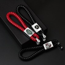오토데코 벤츠 아우디 폭스바겐 수입차 로고 고급 가죽키링 꽈배기, 꽈배기 가죽키링-20)토요타(레드)