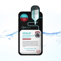 메디힐 WHP 미백수분 블랙 마스크 EX 1매 특가/정품, 1팩, 1개