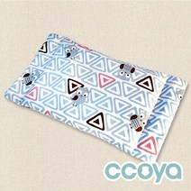 꼬야 ccoya 프리미엄 자연소재 모달_좁쌀베개, 트라이앵글 민트