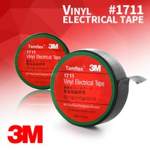 3M 1711 전기테이프 블랙, 1개