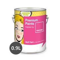 노루페인트 친환경 수성페인트 팬톤페인트 멀티 0.9L 무광 조색, Opal Blue 12-5406