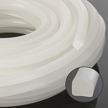실리콘반달패킹(가로10mm*높이10mm) - 5M(반투명), 1개