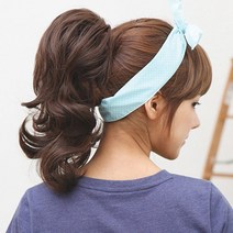 가발프랜즈 웨이브가발 여자가발 집게달비 포니테일 부분가발30cm 붙임머리가발, 초코브라운, 1개