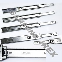 (삼성 IREX) 40KG 무게도 끄떡없는 튼튼함 3단볼레일 댐핑 (추가상품 밥통레일) 서랍장레일, IR3)3단볼레일(45mm/폭)(댐핑레일)350mm