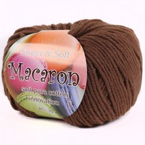 마마니트 마카롱 뜨개실, 46 커피, 1개