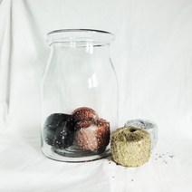 장미모사 히말라야 로즈 스팽글 반짝이 실, 은색