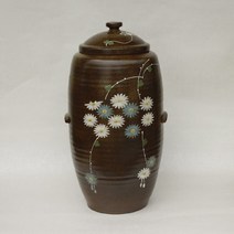 [여주도기] 재유일자국화 쌀항아리 쌀독 20kg