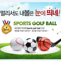 스포츠 2피스 예쁜 특이한 귀여운 캐릭터 선물용 비거리 골프공 라운딩용 골프행사 선물, 3개