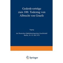 Albrecht Von Graefe Paperback, Springer