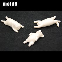 [몰드비] 고양이 강아지 3구 수제 실리콘몰드/석고방향제 캔들 디퓨저 비누 재료