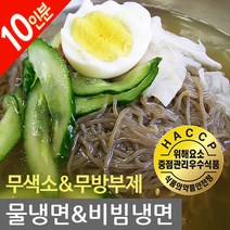HACCP인증 비슬산 녹차물냉면 냉면사리 2kg+육수 10봉, 2kg, 10인분