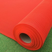 홈그린월드 쿠션롤매트A C타입 쿠션매트 맘보롤매트 폭1.2M 색상3종 실내외용, 적색