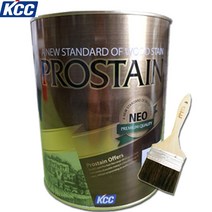KCC 프로스테인 네오 0.9L 오일스테인 우드스테인 목재보호 발수 방충, PC100(투명), 1