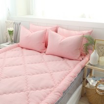 마이센스 시어서커 여름 요 토퍼, 멜란지_핑크
