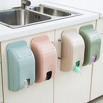 민스리빙 깔끔한 비닐봉투 보관함, 비닐봉투정리함(블루), 1개