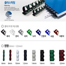 카피어랜드 전동 플라스틱링 제본기 Probind 30e 정품 제본표지 제본링, 1box, 플라스틱링-원형10mm(100ea)남색