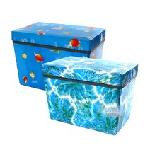리빙월드 스티로폼아이스박스6호(업소용아이스박스 29L), 물고기, 29L